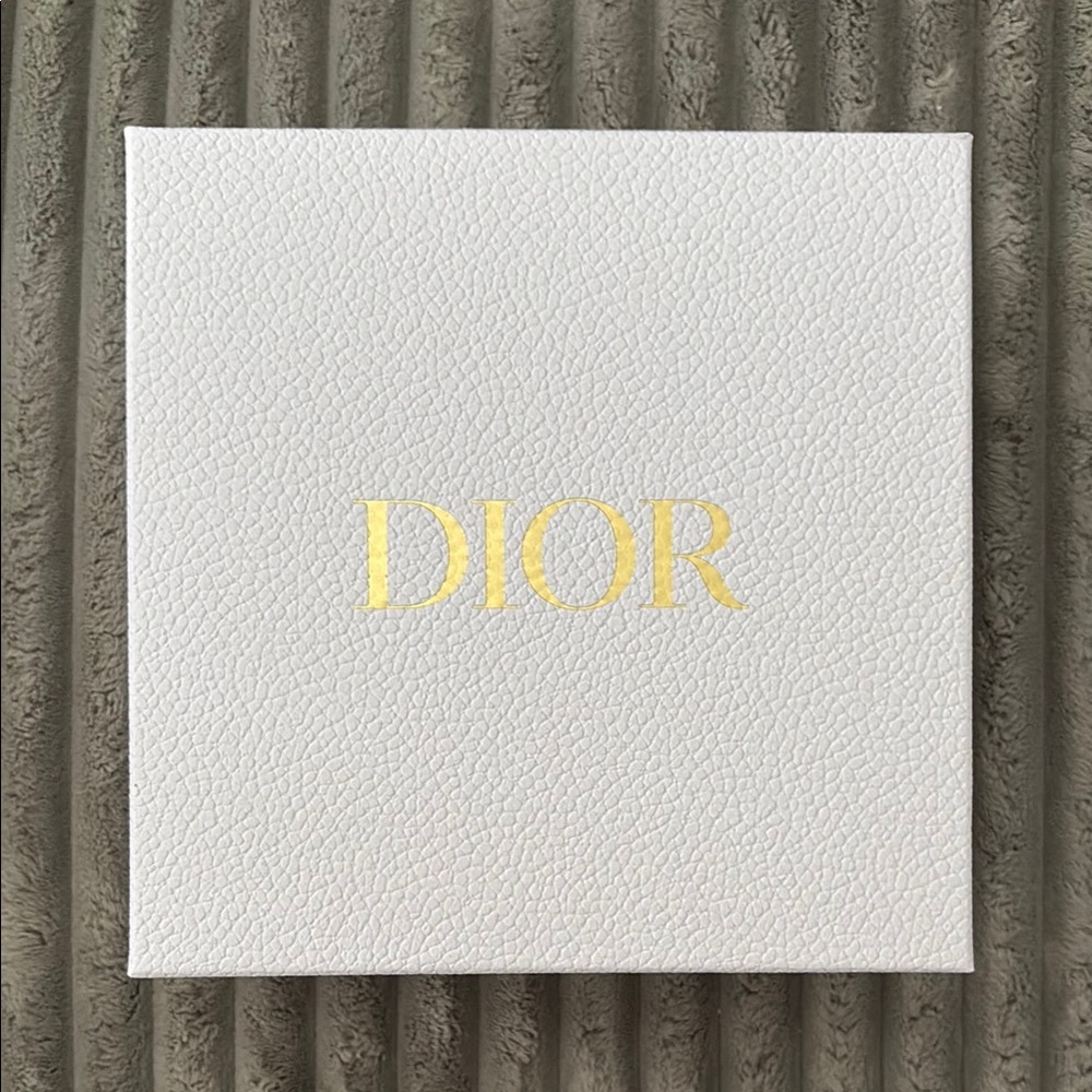 Dior Textured White Box with Gold Logo